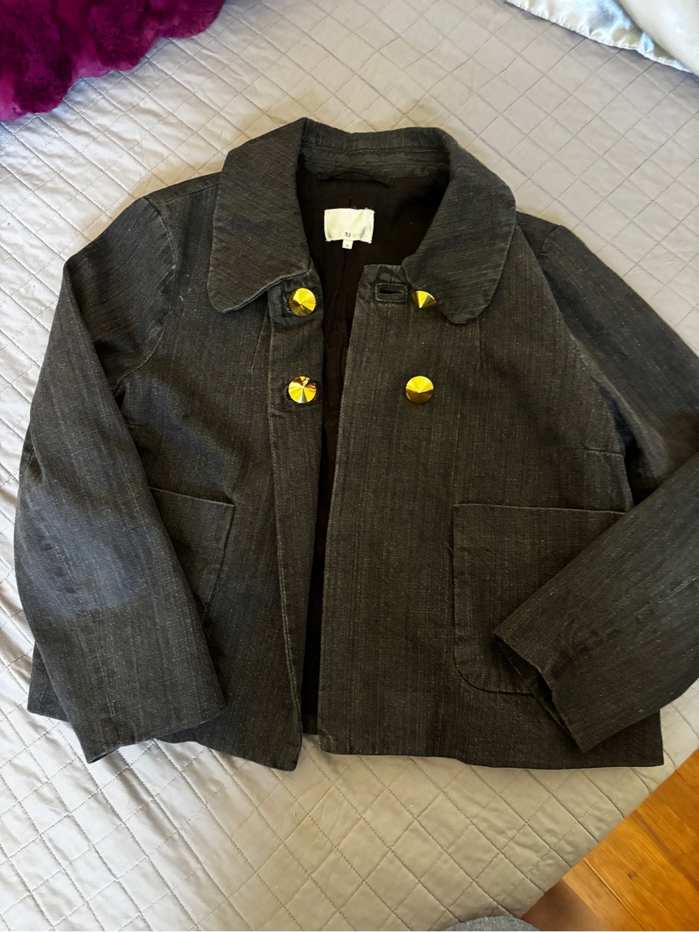 Vintage 3.1 Phillip Lim modern denim Button-Front Jacket - size 8 designer